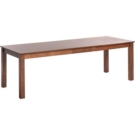 Ausziehbarer Esstisch MADURA Dunkle Esche 160/240 cm 90 cm