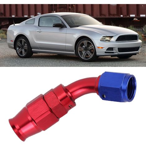 Raccord d'extrémité de tuyau AN6 pivotant, adaptateur pour huile de refroidissement et carburant en téflon 45° (1/5)