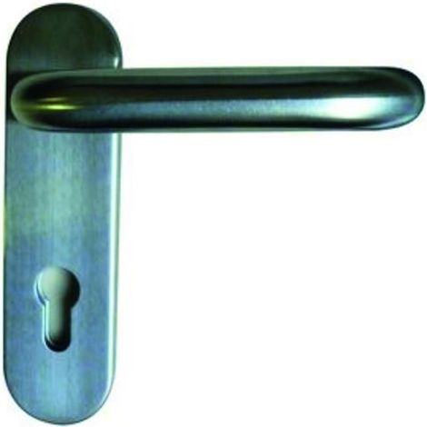 Béquille double sur plaque inox M1X inox pour porte PROGET et GALAXIE - NINZ