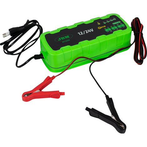 Chargeur batterie auto 12/24 volts : charge et maintien automatique (1/2)
