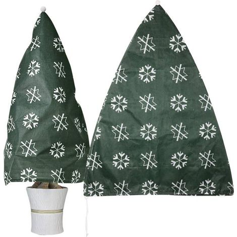 Protection hivernale pour plantes, 2 pièces, sac beige robuste pour pots, 110x80 cm (1/5)