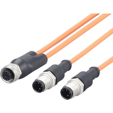 [NEUWERTIG] B-Ware ifm Electronic  Y-Verbindungskabel Verbindungsleitung Kabel M12 3-polig (1/2)