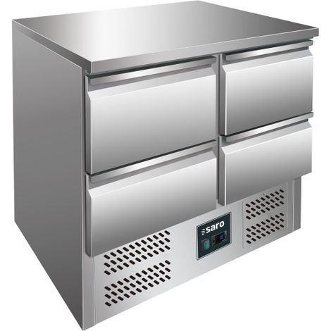 Table réfrigérée - 4 tiroirs - GN1/2 - Inox - Saro