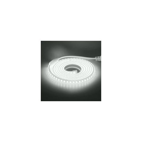 Striscia LED flessibile, impermeabile IP65, 220V, ideale per scale, camera da letto, cucina, interni ed esterni (bianca, 5 m) (1/4)