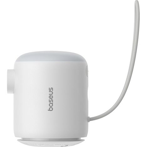 Tragbare, wiederaufladbare Reisepumpe mit 4 USB-C-Aufsätzen – weiß