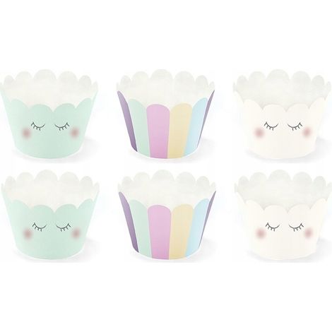Einhorn-Muffinförmchen, 5x7,5x5 cm (1 Packung / 6 Stk.) (1/5)