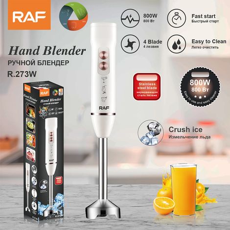 (Blanc) Norme européenne - Mixeur de cuisine portable - Mixeur électrique portatif en acier inoxydable (1/5)