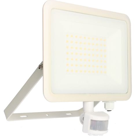 KREON 2 Wandstrahler - IP44, 50W, 4000K, 5000lm, Weiß - IR-Detektor Arlux Lighting