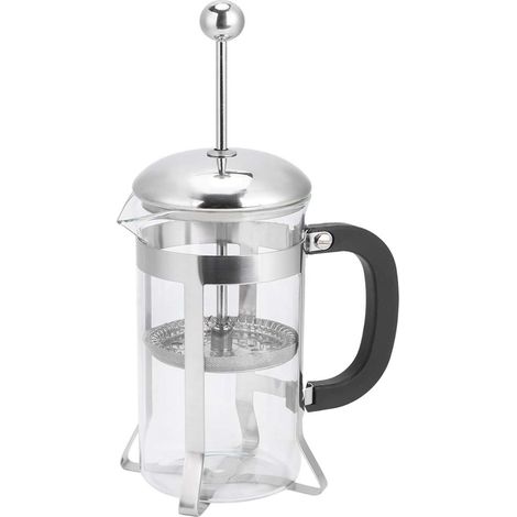 Cafetière à filtre à pression en verre résistant aux hautes températures, 600 ml, pour usage domestique. (1/5)
