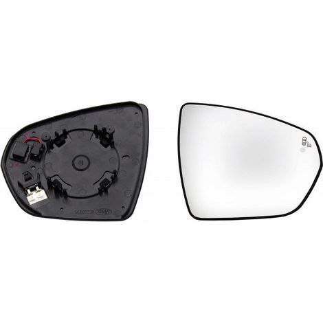 Verre de rétroviseur droit chauffant side assist Peugeot 3008 depuis 2016