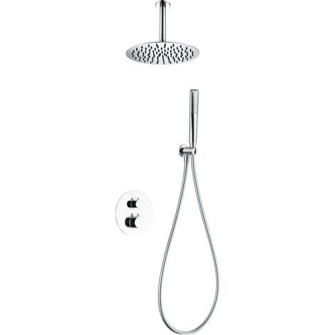 IMEX GTS060 SALERNO Conjunto Ducha Termostático Empotrado Cromo - ref: GTS060