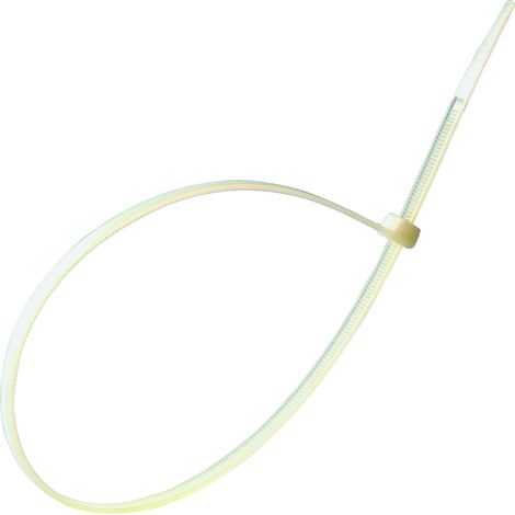 Abrazadera de sujección blanca 280 mm paquete 100 uds