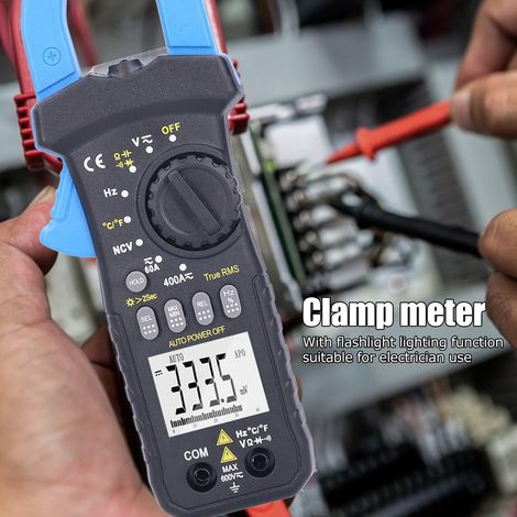 HP-7200B T-RMS Digital-Zangenmessgerät, 6000 Counts, DC/AC-Voltmeter, Multifunktions-Hz/Ohm/NCV-Tester mit Temperaturmessung – Nicht in Deutschland erhältlich (1/5)