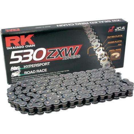CADENA DE TRANSMISIÓN RK 530ZXW-110 (XW-RING) CON LENTE (CLF) INCLUIDA, COLOR ESTÁNDAR (CAPACIDAD: HASTA 1400 CCM) (44 KN)