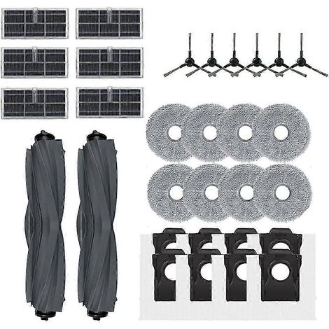 Zubehör für den Staubsauger E30 Ultra/Find E30 Ultra: Haupt- und Seitenbürste, HEPA-Filter, Reinigungstuch, Staubbeutel (1/5)