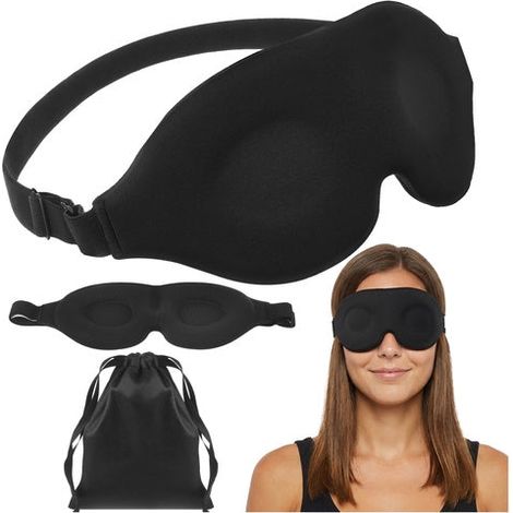 Antifaz para dormir de espuma viscoelastica 3d ajustable y totalmente opaco 211600083 211600083 (1/5)