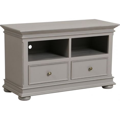 Meuble tv avec 2 rangements - MDF - Gris - Interior's (1/5)