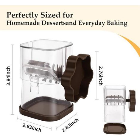 Broyeur à Noix Manuel Durable avec Manivelle pour Amandes Pacanes Graines et Plus Idéal pour Cuisine et Pâtisserie 1 Pièce Marron (1/5)