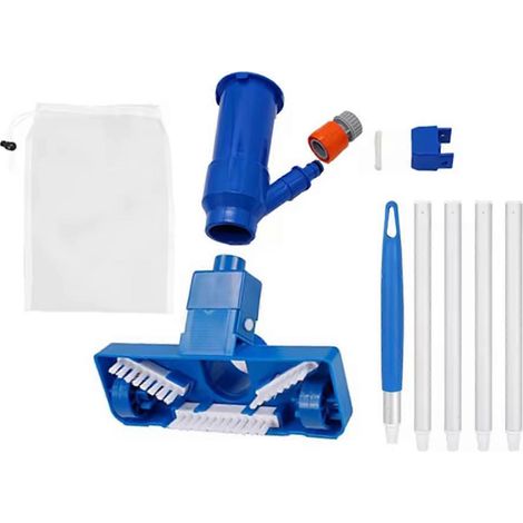 Nettoyeur de piscine portable à jet d'eau avec section de 5 bras, compatible avec diverses piscines pour usage domestique (1/4)