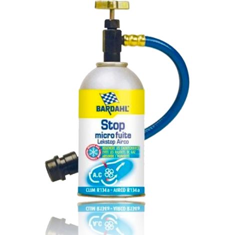 Bardahl – Stop microfuites climatisation 250ml – Élimine humidité circuit – Compatible R12/R22/R134a – Action immédiate et longue durée