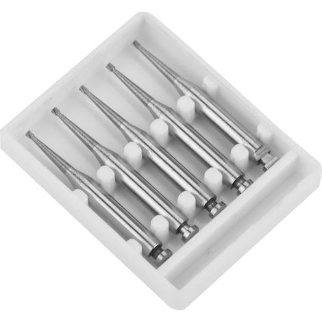 5 fraises dentaires en acier au carbure de tungstène à basse vitesse, outils de polissage pour dentiste (RA34) (1/5)