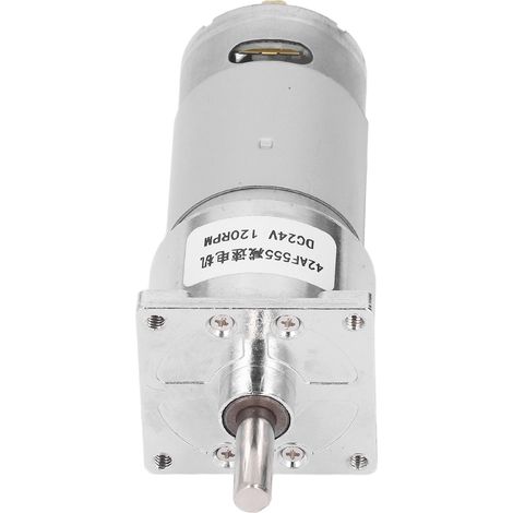 Moteur réducteur à vis sans fin 42F555 DC24V Auto-bloquant Réversible 120RPM (1/4)
