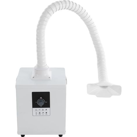 Extracteur de fumée, puissance de 150W, débit d'air de 258 m³/h, tube flexible de 3,94 pieds, deux hottes d'extraction, forme rectangulaire (1/5)