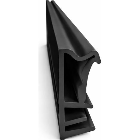 Joint de fenêtre à feuillure d'aile - Largeur de rainure 5 mm / feuillure - 12 mm en TPE - Joint de fenêtre en bois de qualité supérieure (noir 10 m) (1/5)