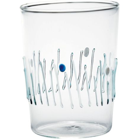 Zafferano Set Di 4 Tumblers 4 Saisons In Verre Borosilicaté, Fait À La Main, Résistant Aux Chocs Thermiques, Design Coloré Pour Table Et Maison (1/2)