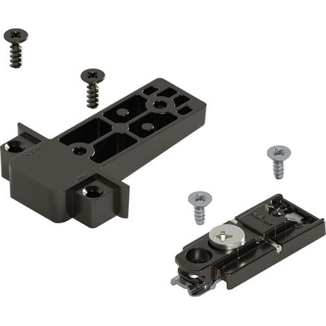 BLUM CLIP ONYX Exzenter-Montageplatte zu CLIP top-Zwischensch. Alurahmen schmal (1/2)
