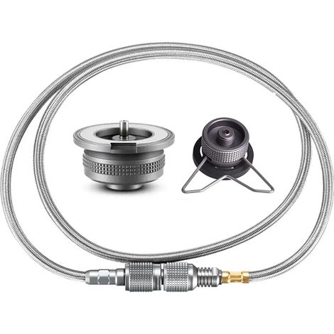 Adaptateur pour réchaud de camping à gaz butane, convertisseur pour réchaud à gaz, tuyau de raccordement, adaptateur pour bouteille de gaz, accessoires de camping, réchauds de cuisine portables (1/4)