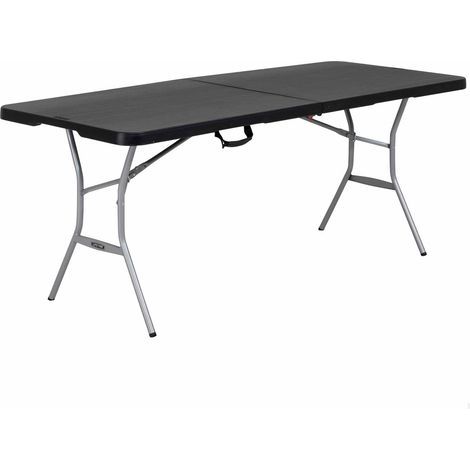 Tavolo Pieghevole Lifetime Nero 183 x 73 x 76 cm (1/5)