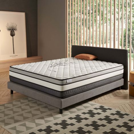 Colchón Solar 160x200 - Soporte de Látex Azul - Viscoelástica HR - Excelente Confort - Alta Calidad - Óptima Transpirabilidad - Grosor 30 cm (1/4)