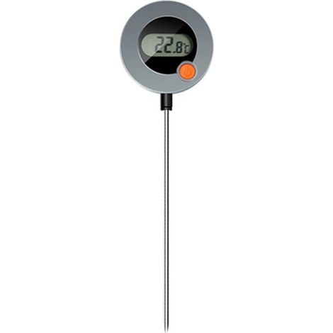 Termómetro digital para café con pantalla de lectura rápida de -20 a 250 °C, sonda de acero inoxidable 304, ajustable hasta 90°, visualización instantánea, ideal para leche, café, chocolate y otras be (1/5)