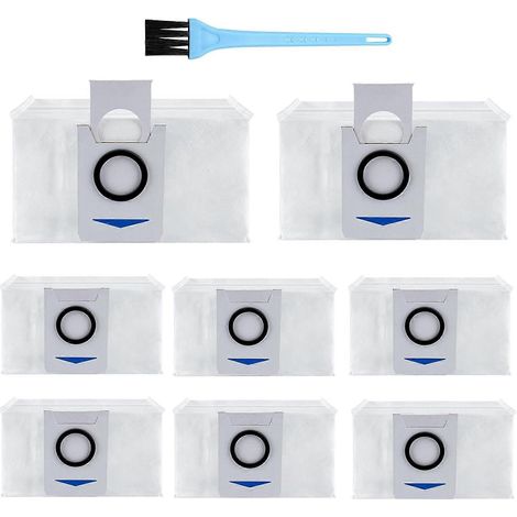 Ensemble de 8 sacs à poussière pour aspirateur, compatible avec les modèles Deebot X1 Omni / X1 e Omni / T20 Omni. Sacs à poussière de rechange pour aspirateur. (1/5)