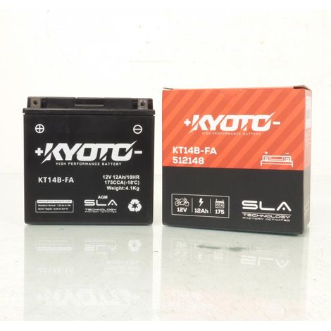 Batterie SLA Kyoto pour Auto YT14B-BS SLA / 12V 12Ah Neuf (1/3)