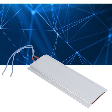 Plaque chauffante PTC isolée, boîtier en aluminium, 170 x 62 x 6 mm, 220 V CA, 150 °C (1/5)