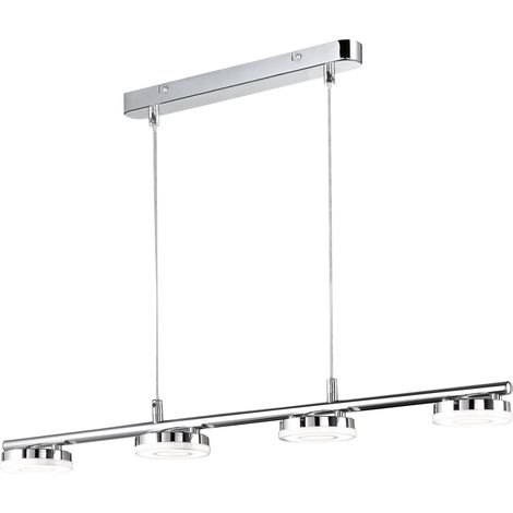 REALITY LEUCHTEN LED-Pendelleuchte RL148, Hängeleuchte, 4-flammig 4x4W (1/2)