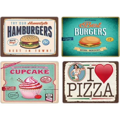 Lupia Tovagliette Americane Lavabili Set 4 pz PVC FOOD 28,5x43 cm (1/4)