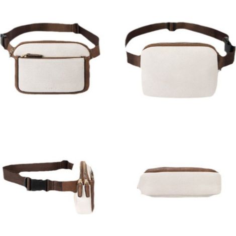 Sac banane bandoulière en cuir PU pour femme avec ajustable (1/5)