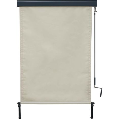 Store enrouleur vertical HHG-621, store extérieur, Protection anti-UV 50, 250x100 cm, crème -beige