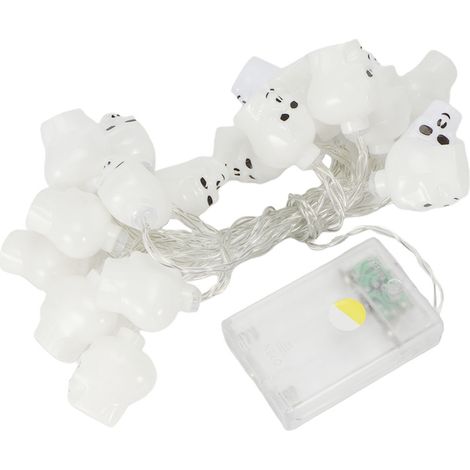 Guirlande lumineuse LED de 3 mètres avec 20 LED, motif crâne, pour décoration d'Halloween et de fête. (1/5)