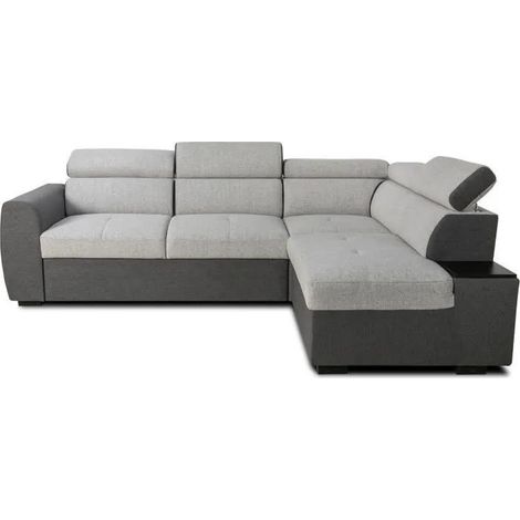 Casapy KELIO Ecksofa umbaubar Anthrazit Grau
