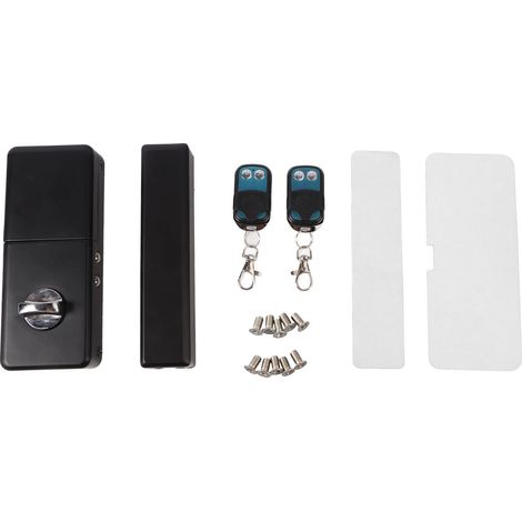 Ortviai Serrure sans clé L6 modèle en aluminium avec télécommande pour porte bois ou métal (1/3)