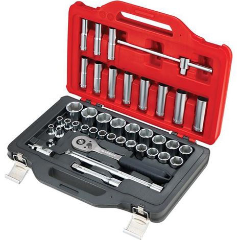 Facom SL.151-EP41PB 41-piece 1/2in Drive Socket Set with Twin-... (1/2)