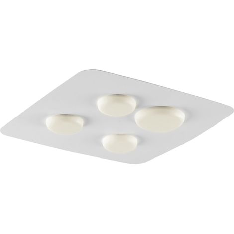 Plafoniera In Ferro Laccato Bianco Led Integrato Luce Naturale 2700 Lumen (1/2)
