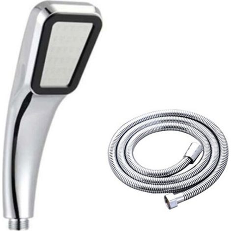 Soffione doccia a risparmio idrico a 300 fori, accessori doccia rettangolari ad alta pressione per bagno (tubo doccia) (1/5)