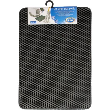 Duvo Alfombrilla de caja de arena Swift negra 65 x 45 cm (1/2)