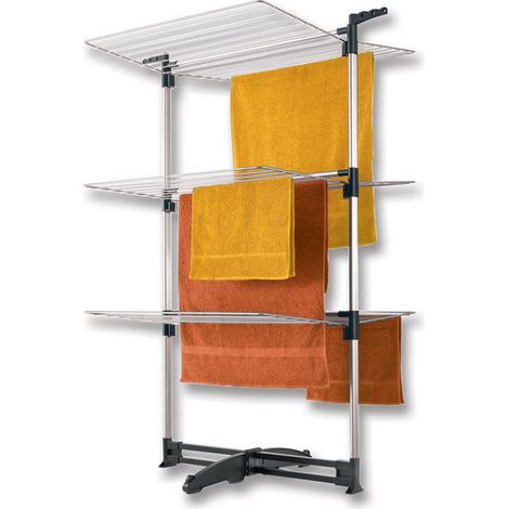 Séchoir à linge pliable 40m – Tiges en aluminium – Support renforcé – Pour espaces confinés – Metaltex