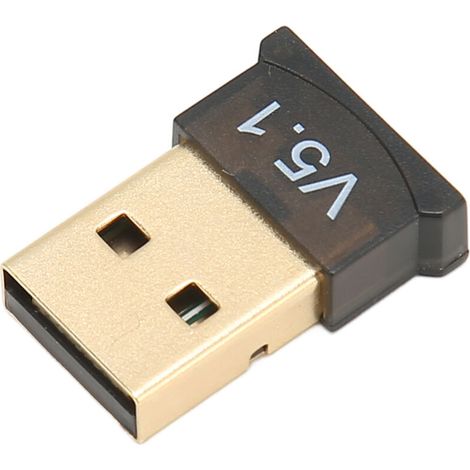 Schwarzer USB 5.1 Bluetooth-Adapter – Kompakt, Plug & Play, kompatibel mit PC und Lautsprechern für Büro und Zuhause (1/5)